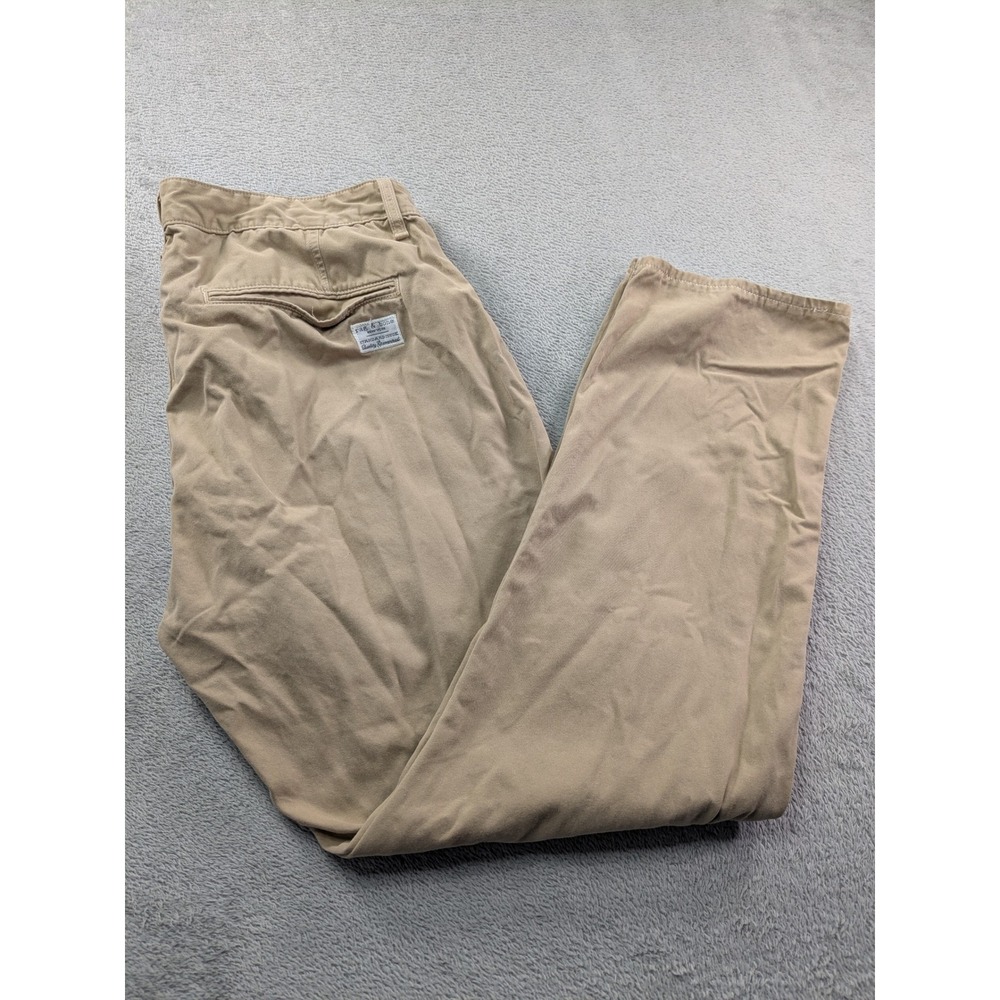Rag & Bone Standard Issue Men Khaki Chino Pants Tan Cotton Twill 38x30